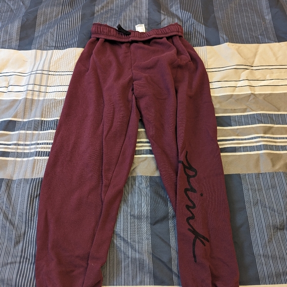 Pink Fleece Baggy Campus Sweatpants - Picture 4 of 6